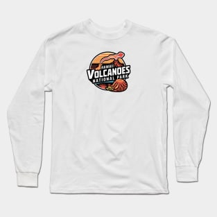 Retro Hawaii Volcanoes National Park Long Sleeve T-Shirt